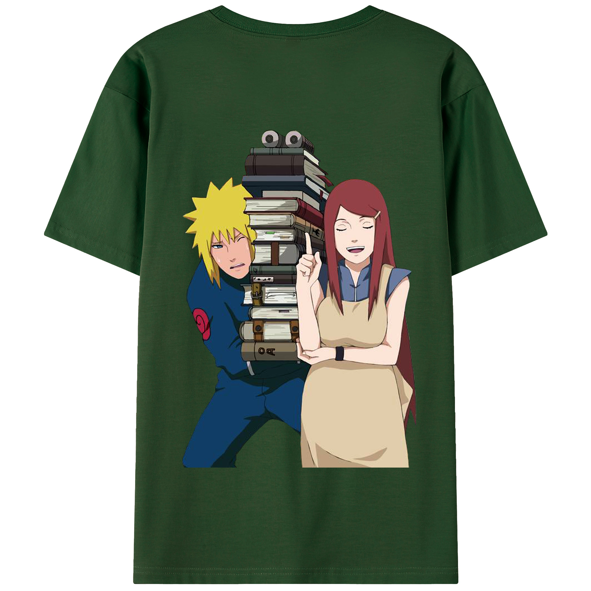 （画像用） NARUTO -ナルト- 波風 ミナト Namikaze Minato 綿100％半袖Tシャツ（背面プリント）